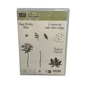 PRE-USED Stampin Up! Sale-A-Bration Avant Garden 10-Pcs Photopolymer Art RETIRED